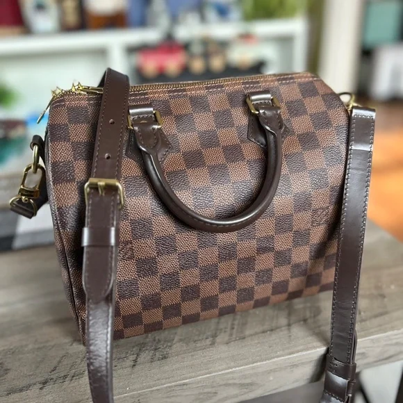 Louis Vuitton Damier Ebene Speedy Bandouliere 25 - Picture 11 of 16